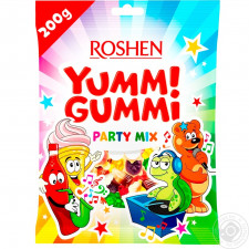 Цукерки Roshen Yummi Gummi Party mix 200г mini slide 2