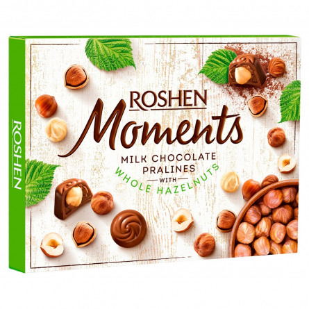Цукерки Roshen Moments з цілим фундуком 116г slide 2