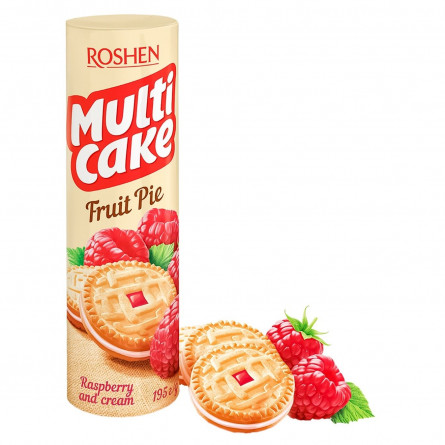 Печиво Roshen Multi Cake малина-крем 195г slide 1