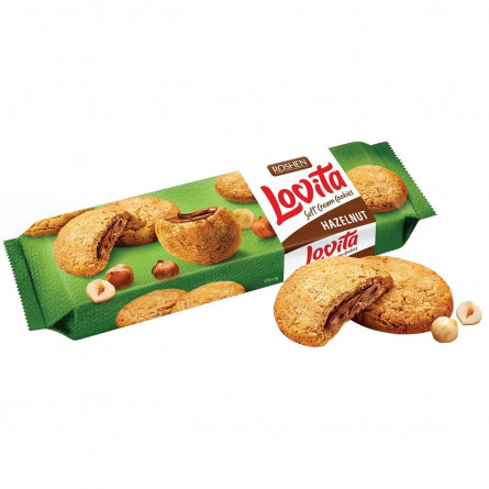 Печиво Roshen Lovita Soft Cream з горіховою начинкою 170г slide 3