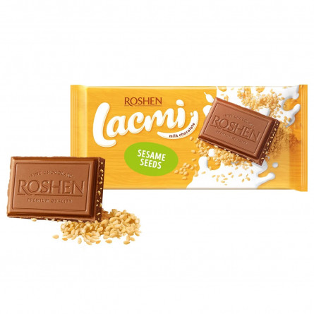 Шоколад молочный Roshen Lacmi с кунжутом 90г slide 2