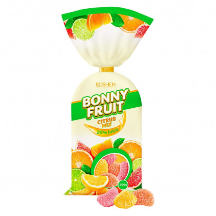 Конфеты желейные Roshen Bonny-Fruit цитрусовый микс 200г slide 1
