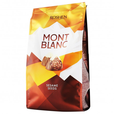 Конфеты Roshen Mont Blanc с шоколадом и сезамом 240г slide 1