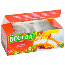 Чай черный Беседа с ароматом земляники 36г mini slide 2