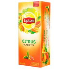Чай чорний Lipton Citrus з ароматом апельсина і грейпфрута в пакетиках 25шт*1,8г mini slide 1