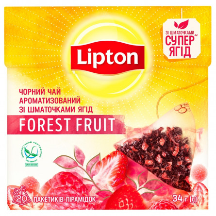 Чай чорний Lipton Forest Fruit в пірамідках 20шт 34г slide 2