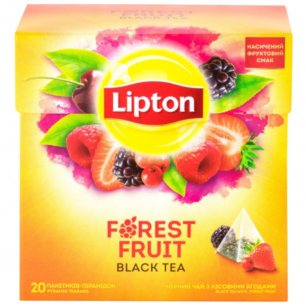 Чай чорний Lipton Forest Fruit в пірамідках 20шт 34г slide 3