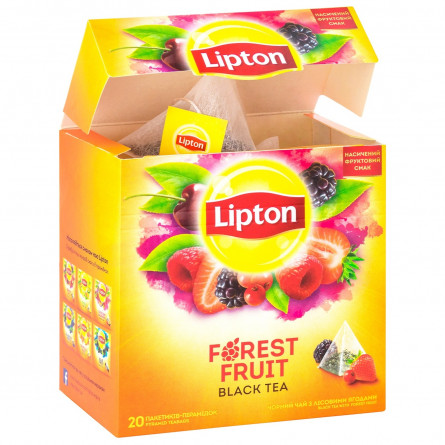 Чай чорний Lipton Forest Fruit в пірамідках 20шт 34г slide 4