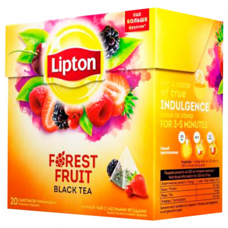 Чай чорний Lipton Forest Fruit в пірамідках 20шт 34г slide 7