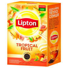 Чай чорний Lipton Tropical Fruit з ананасом та грейпфрутом 20шт*1,8г mini slide 6