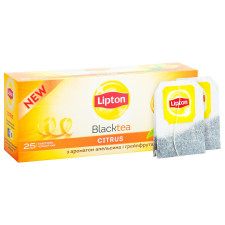 Чай чорний Lipton Citrus з ароматом апельсина і грейпфрута в пакетиках 25шт*1,8г mini slide 3