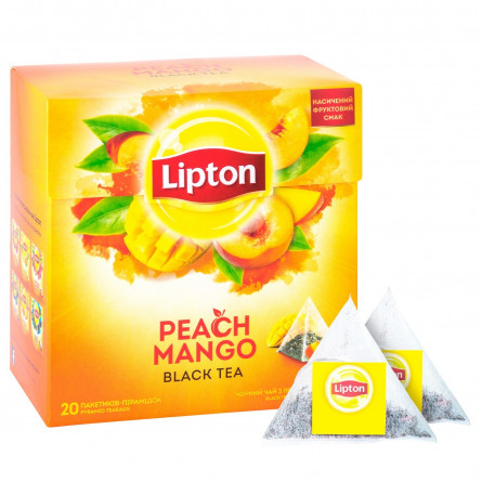 Чай черный Lipton Peach Mango в пирамидках 20шт*1,8г slide 4