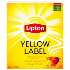 Чай чорний байховий Yellow Label в пакетиках 100*2г mini slide 3