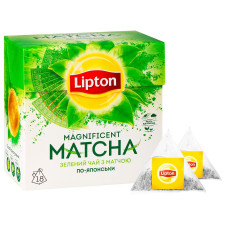 Чай Lipton Magnificent Matcha зелений з екстрактом матча 18шт*1,5г mini slide 2