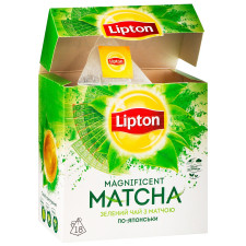 Чай Lipton Magnificent Matcha зелений з екстрактом матча 18шт*1,5г mini slide 4