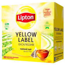 Чай чорний Lipton Yellow Label Ексклюзив в пірамідках 20шт*1,8г mini slide 1