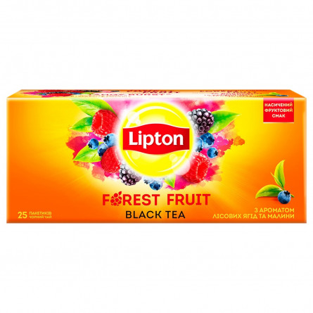 Чай чорний Lipton Forest Fruit в пакетиках 25шт*1,8г slide 2