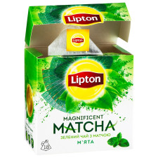 Чай зелений Lipton Magnificent Matcha з матчою та м'ятою 18шт*1,5г mini slide 4