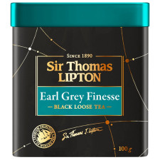 Чай чорний Lipton Sir Thomas Earl Grey Finesse з ароматом бергамота 100г mini slide 2