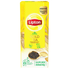 Чай чорний Lipton Gold 25шт*2г mini slide 4