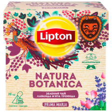 Чай зелений байховий Lipton Natura Botanica з лавандою м'ятою та пелюстками троянд в пакетиках 20шт*1,8г mini slide 2