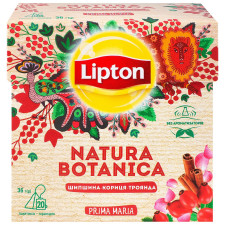 Суміш плодово-трав’яна Lipton Natura Botanica з шипшиною гібіскусом корицею та пелюстками троянд в пакетиках 20штх*,8г mini slide 2