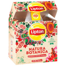 Суміш плодово-трав’яна Lipton Natura Botanica з шипшиною гібіскусом корицею та пелюстками троянд в пакетиках 20штх*,8г mini slide 3