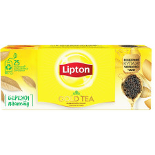 Чай чорний Lipton Gold 25шт*2г mini slide 5