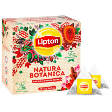 Суміш плодово-трав’яна Lipton Natura Botanica з шипшиною гібіскусом корицею та пелюстками троянд в пакетиках 20штх*,8г mini slide 4
