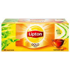 Чай чорний Lipton Gold в пакетиках 50шт*2г mini slide 2