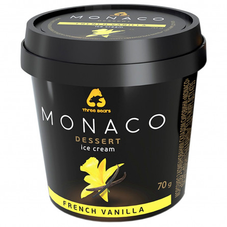 Морозиво Три ведмеді Monaco Dessert зі смаком ванілі 70г slide 2