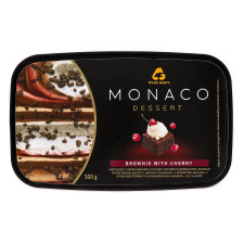 Морозиво Три Ведмеді Monaco Брауні з вишнею 500г mini slide 3