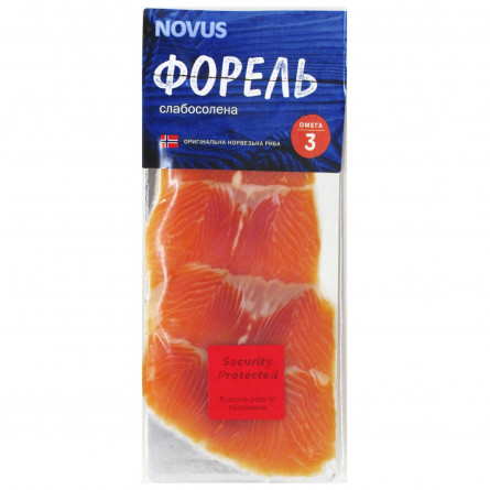 Форель Novus слабосолена нарізана 90г slide 2