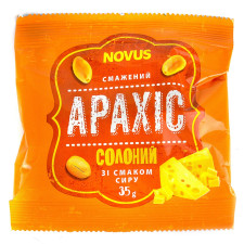 Арахіс Novus  смажений солоний зі смаком сиру 35г mini slide 1