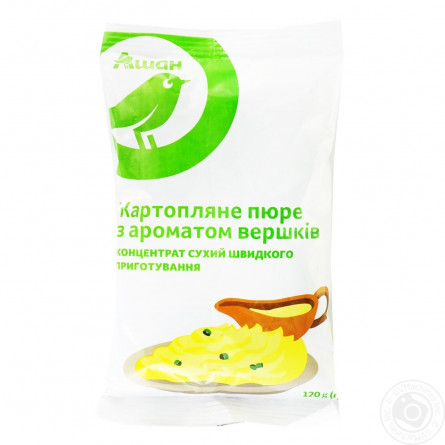 Картопляне пюре Ашан зі смаком вершків 120г slide 1