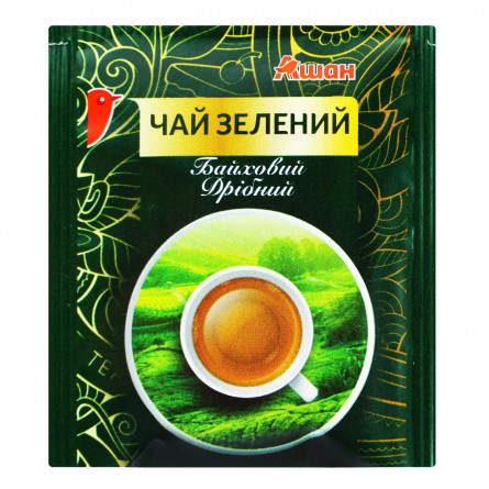 Чай зеленый Ашан байховый пакетированный 2г slide 1