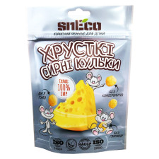 Снек snEco хрусткі сирні кульки 28г mini slide 1