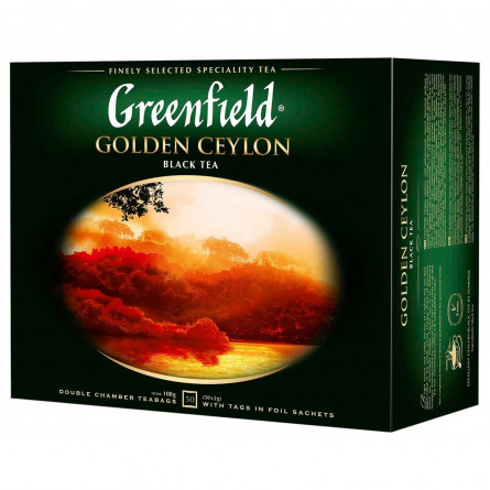 Чай черный Greenfield Golden Ceylon в пакетиках 50шт х 2г slide 1
