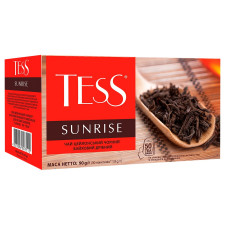 Чай чорний Tess Sunrise 50шт 1,8г mini slide 2