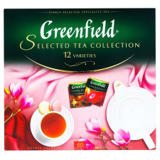 Набор чая Greenfield Selected Tea Collection 12 Varietes в пакетиках 60шт mini slide 1