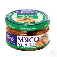 Мясо мидий в масле с пряностями Veladis 200г mini slide 1