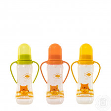 Пляшка Baby Team для годування з ручками та силіконовою соскою 250мл mini slide 2
