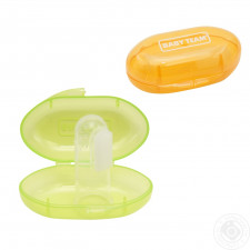 Зубная щетка-массажер Baby Team силиконовая с контейнером mini slide 2