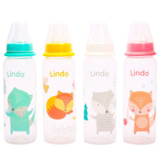 Пляшка Lindo Li 143 з силіконовою соскою 250мл mini slide 1