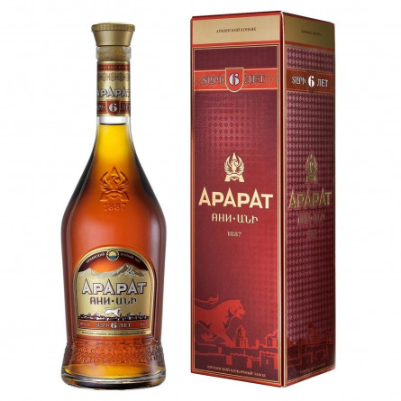 Коньяк Ararat Aні 6 років 40% 0,5л slide 1