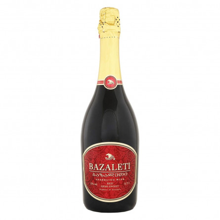 Вино ігристе Bazaleti червоне напівсолодке 12% 0,75л slide 1