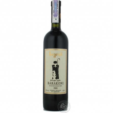 Вино Bugeuli Barakoni червоне напівсухе 12% 0,75л slide 1
