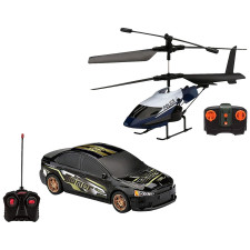 Набір One two fun Гелікоптер та поліцейська машина на радіокеруванні mini slide 2