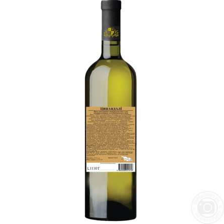 Вино CGW Tbiliso Tsinandali белое сухое 12.5% 0,75л slide 3