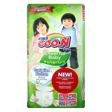 Подгузники-трусики GOO.N Cheerful Baby размер XXL унисекс для детей 15-25кг 34шт mini slide 2